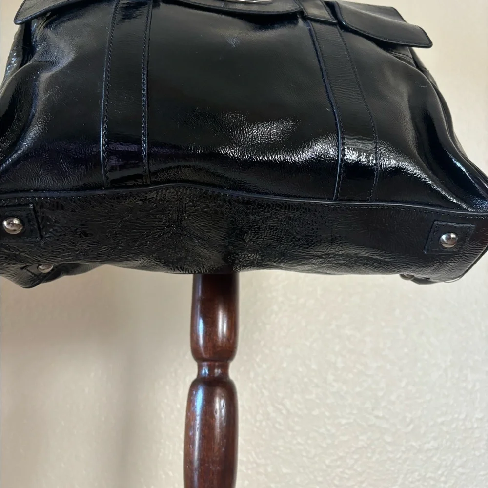 Mulberry Glossy Black Satchel purse - Picture 3 of 12